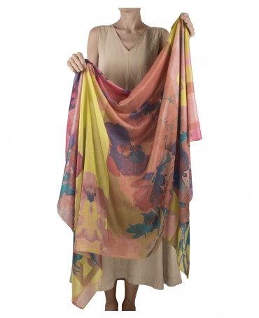 Палантин Женский SN40-FL.DU.CIEL/JAUNE